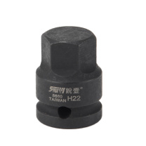 锐壹 内六角旋具套筒 H22 1/2” 长度40mm 六角风炮起子汽车维修重型套筒气动套筒头 6个/包