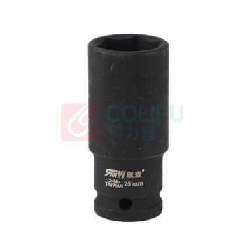 锐壹 外六角套筒 H25 1/2" 长度78mm 六角风炮汽车维修重型套筒气动套筒头 6个/包
