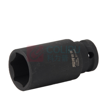 锐壹 外六角套筒 H27 1/2" 长度78mm 六角风炮汽车维修重型套筒气动套筒头 6个/包