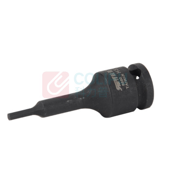锐壹 内六角旋具套筒 H3 3/8" 长度60mm 六角风炮起子汽车维修重型套筒气动套筒头 5个/包