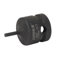 锐壹 内六角旋具套筒 H3 1/2” 长度40mm 六角风炮起子汽车维修重型套筒气动套筒头 8个/包
