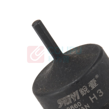 锐壹 内六角旋具套筒 H3 1/2" 长度40mm 六角风炮起子汽车维修重型套筒气动套筒头 8个/包