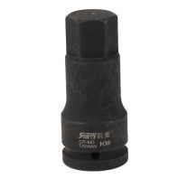 锐壹 内六角旋具套筒 H30 3/4” 长度100mm 六角风炮起子汽车维修重型套筒气动套筒头 2个/包