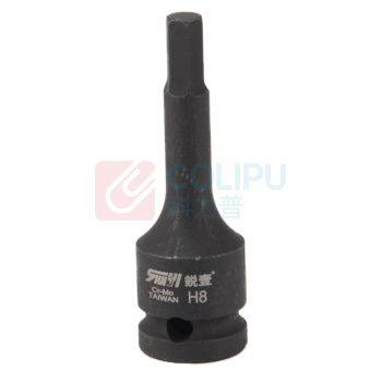 锐壹 内六角旋具套筒 H8 1/2" 长度78mm 六角风炮起子汽车维修重型套筒气动套筒头 6个/包