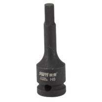 锐壹 内六角旋具套筒 H8 1/2” 长度78mm 六角风炮起子汽车维修重型套筒气动套筒头 6个/包