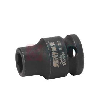 锐壹 外六角套筒 H8 3/8" 长度36mm 六角风炮汽车维修重型套筒气动套筒头 10个/包