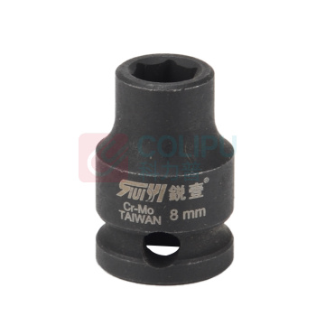 锐壹 外六角套筒 H8 3/8" 长度36mm 六角风炮汽车维修重型套筒气动套筒头 10个/包