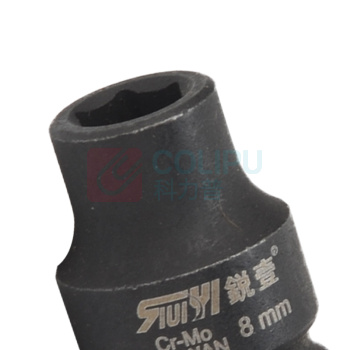 锐壹 外六角套筒 H8 3/8" 长度36mm 六角风炮汽车维修重型套筒气动套筒头 10个/包