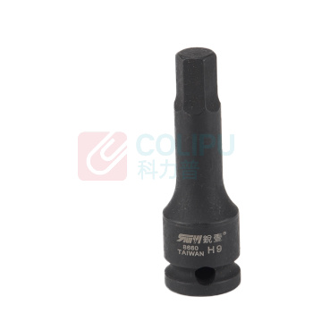 锐壹 内六角旋具套筒 H9 3/8" 长度60mm 六角风炮起子汽车维修重型套筒气动套筒头 5个/包