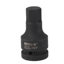 锐壹 内六角旋具套筒 H27 1” 长度100mm 六角风炮起子汽车维修重型套筒气动套筒头