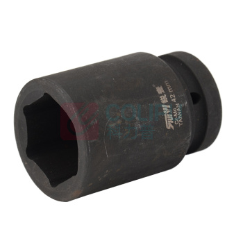 锐壹 外六角套筒 H42 1" 长度80mm 六角风炮汽车维修重型套筒气动套筒头