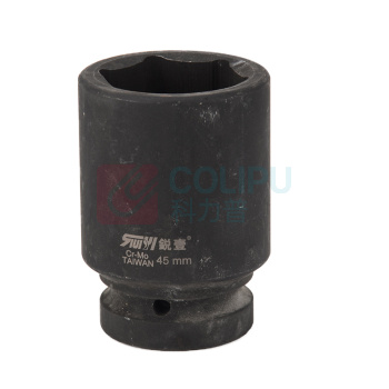 锐壹 外六角套筒 H45 1" 长度80mm 六角风炮汽车维修重型套筒气动套筒头