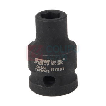 锐壹 外六角套筒 H9 1/2" 长度40mm 六角风炮汽车维修重型套筒气动套筒头 10个/包