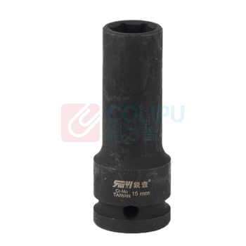 锐壹 外六角套筒 H15 1/2" 长度78mm 六角风炮汽车维修重型套筒气动套筒头 6个/包