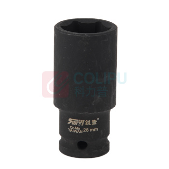 锐壹 外六角套筒 H26 1/2" 长度78mm 六角风炮汽车维修重型套筒气动套筒头 6个/包