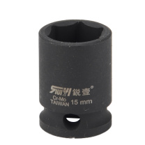 锐壹 外六角套筒 H15 3/8” 长度36mm 六角风炮汽车维修重型套筒气动套筒头 10个/包