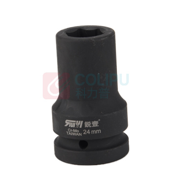 锐壹 外六角套筒 H24 1" 长度80mm 六角风炮汽车维修重型套筒气动套筒头 2个/包