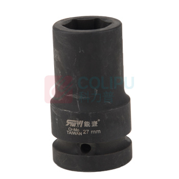 锐壹 外六角套筒 H27 1" 长度80mm 六角风炮汽车维修重型套筒气动套筒头 2个/包
