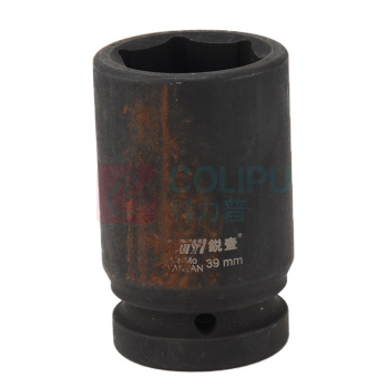 锐壹 外六角套筒 H39 1" 长度80mm 六角风炮汽车维修重型套筒气动套筒头