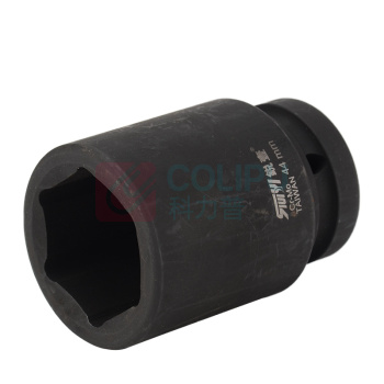 锐壹 外六角套筒 H44 1" 长度80mm 六角风炮汽车维修重型套筒气动套筒头