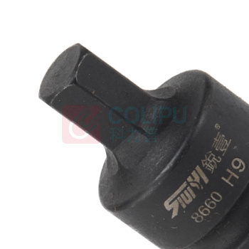 锐壹 内六角旋具套筒 H9 1/2" 长度40mm 六角风炮起子汽车维修重型套筒气动套筒头 8个/包