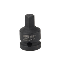 锐壹 内六角旋具套筒 H11 1/2” 长度40mm 六角风炮起子汽车维修重型套筒气动套筒头 8个/包