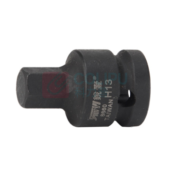 锐壹 内六角旋具套筒 H13 1/2" 长度40mm 六角风炮起子汽车维修重型套筒气动套筒头 8个/包