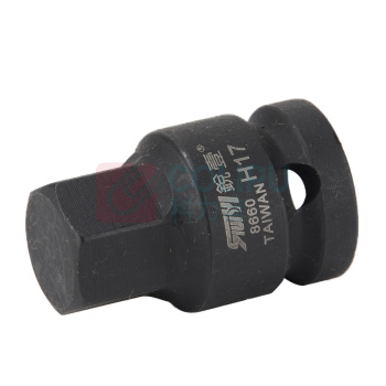 锐壹 内六角旋具套筒 H17 1/2" 长度40mm 六角风炮起子汽车维修重型套筒气动套筒头 6个/包