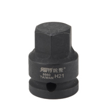 锐壹 内六角旋具套筒 H21 1/2” 长度40mm 六角风炮起子汽车维修重型套筒气动套筒头 6个/包
