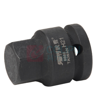 锐壹 内六角旋具套筒 H21 1/2" 长度40mm 六角风炮起子汽车维修重型套筒气动套筒头 6个/包