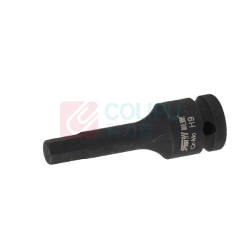 锐壹 内六角旋具套筒 H9 1/2" 长度78mm 六角风炮起子汽车维修重型套筒气动套筒头 6个/包