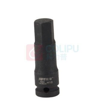 锐壹 内六角旋具套筒 H18 1/2" 长度78mm 六角风炮起子汽车维修重型套筒气动套筒头 6个/包