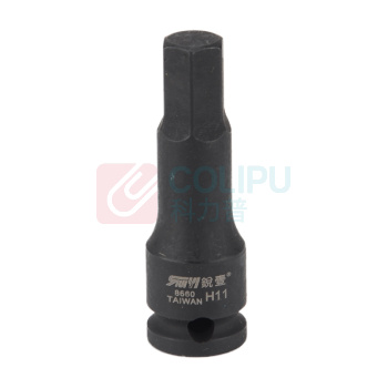 锐壹 内六角旋具套筒 H11 3/8" 长度60mm 六角风炮起子汽车维修重型套筒气动套筒头 5个/包