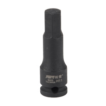 锐壹 内六角旋具套筒 H11 3/8” 长度60mm 六角风炮起子汽车维修重型套筒气动套筒头 5个/包