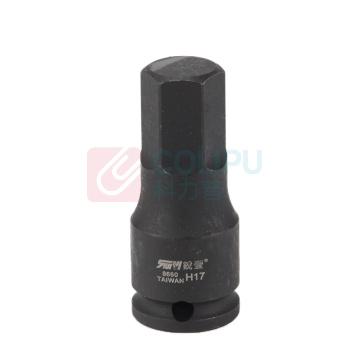 锐壹 内六角旋具套筒 H17 3/8" 长度60mm 六角风炮起子汽车维修重型套筒气动套筒头 5个/包