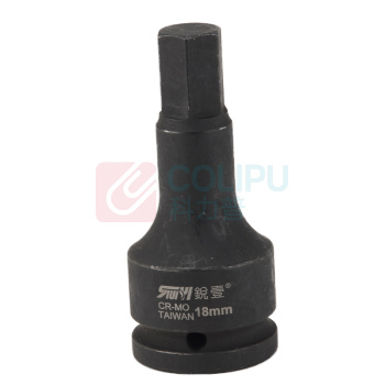锐壹 内六角旋具套筒 H18 3/4" 长度100mm 六角风炮起子汽车维修重型套筒气动套筒头 2个/包