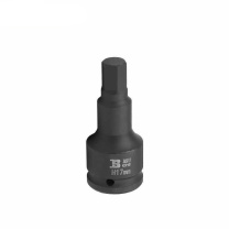 波斯工具 19mm系列优质铬钼钢风动六角旋具套筒17mm BS365017 公差±3mm