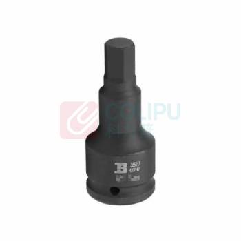 波斯工具 19mm系列优质铬钼钢风动六角旋具套筒19mm BS365019 公差±3mm
