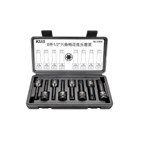 酷安腾 风动旋具风炮套筒8件套 接口1/2