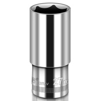 威力狮 Wynn's 1/2”加长型镜面铬钒钢套筒 W0561R 铬钒钢 78*27mm 公制 镜面抛光