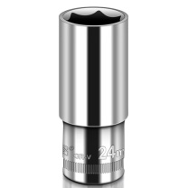 威力狮 Wynn's 1/2”加长型镜面铬钒钢套筒 W0561Q 铬钒钢 78*24mm 公制 镜面抛光