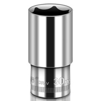 威力狮 Wynn's 1/2”加长型镜面铬钒钢套筒 W0561A 铬钒钢 76*8*30mm 镜面抛光