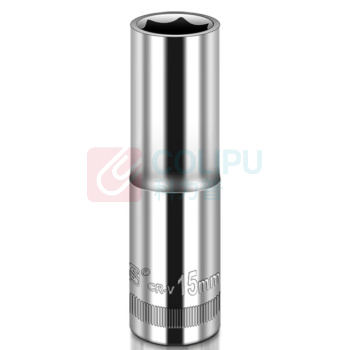 威力狮 Wynn's 1/2"加长型镜面铬钒钢套筒 W0561H 铬钒钢 78*15*78mm 镜面抛光