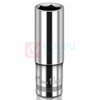 威力狮 Wynn's 1/2"加长型镜面铬钒钢套筒 W0561K 78* 18mm 公制 铬钒钢 镜面精抛光