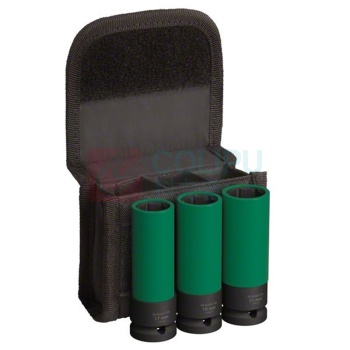 博世 BOSCH 套筒 1/2”,17/19/21mm(长86mm),3支装 2608003033
