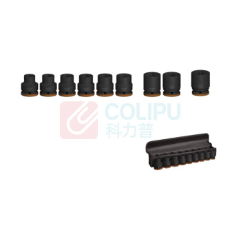 博世 BOSCH 3/4”套筒 17/19/21/22/23/24/27/30/32mm(长51mm),9支装 2608003041