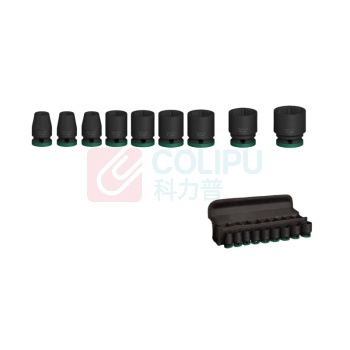 博世 BOSCH 1/2”套筒 10/11/13/17/19/21/22/24/27mm(长38mm),9支装 2608003038