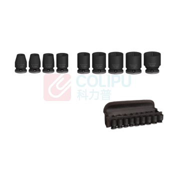 博世 BOSCH 3/8”套筒 7/8/10/12/13/15/16/17/19mm(长28mm),9支装 2608003036