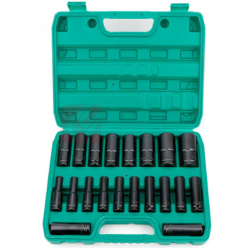 捷立 电动扳手套筒 81002 20件套8-32mm