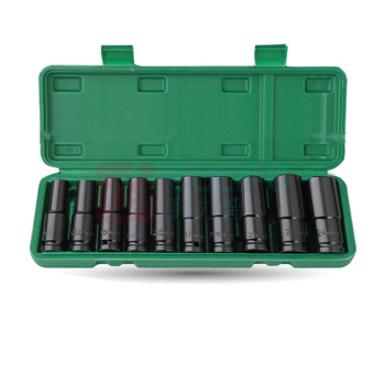HI-SPEC 1/2加长空心套筒头 高度78mm 10-24mm 10件套 290*95*43mm
